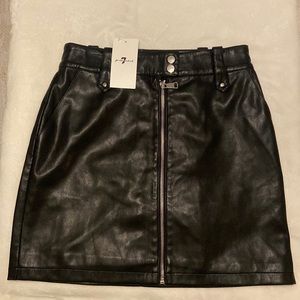7 OF ALL MANKIND vegan leather skirt